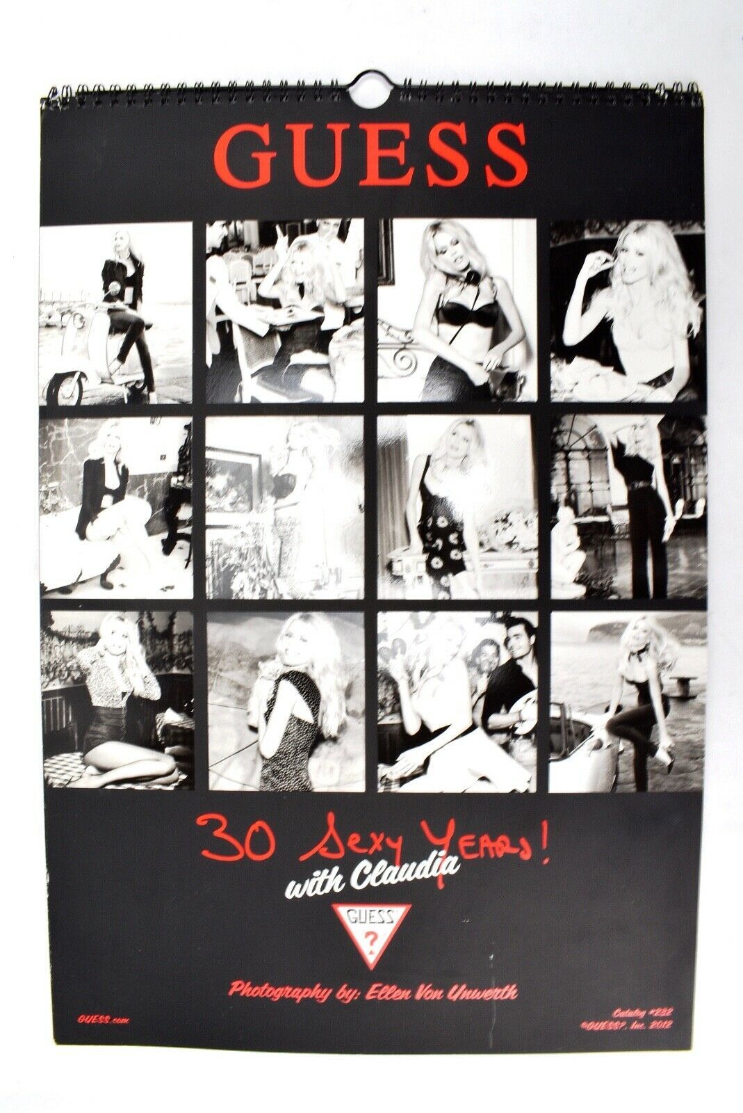 GUESS fashion Calendar 2013 Claudia Schiffer Ellen von Unwerth  - $94.00