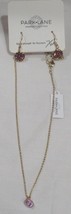 PARK LANE PINK HALO gold Necklace &amp; Dangle Earrings  16&quot; + 3&quot; extension - £73.23 GBP