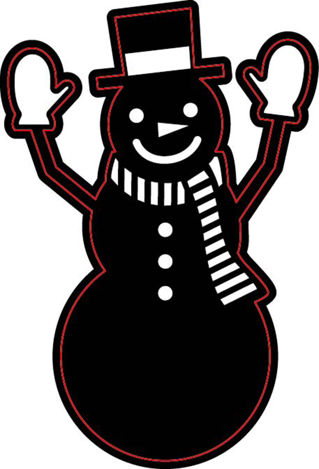 Christmas Craft Dies Snowman With Mittens - $34.32