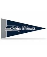 Seattle Seahawks NFL Felt Mini Pennant 4&quot; x 9&quot; Banner Flag Souvenir NEW - £2.91 GBP