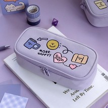 ICONIC Korean Large Capacity Cute Pencil Case Pouch with Zipper for Girl... - €38,38 EUR