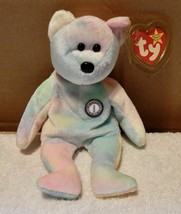 TY Beanie Baby Teddy Birthday Bear 8&quot; 1999 Mint Tag Stuffed Animal 258A - $9.99