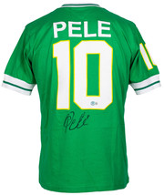Pele Signé Vert Neuf York Cosmos Football Jersey Bas - £459.87 GBP