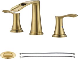 Parlos Waterfall Widespread Bathroom Faucet Double Handles With, Demeter... - £74.69 GBP