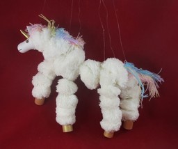 Andrea&#39;s Creations Gorgeous White Unicorn Horse Marionette Unicorn - £10.84 GBP