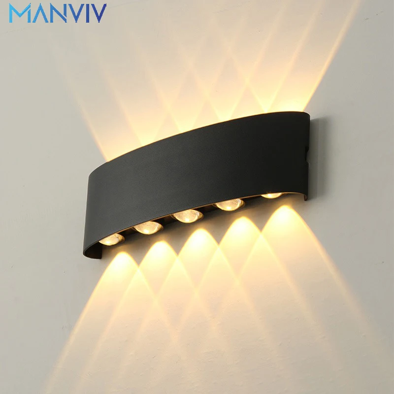 MANVIV Wall Lamps Outdoor Lights for Bedroom Up and Down 2/4/6/8/10W Wall Light - £12.44 GBP+