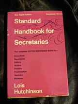 An item in the Everything Else category: Standard Handbook for Secretaries by Lois Hutchinson