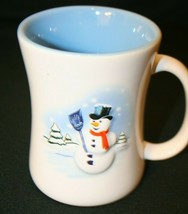 Lindt Lindor Truffles Snowman Blue White Coffee 14 oz Tea Mug Cup - £19.71 GBP