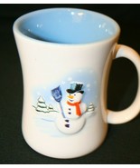 Lindt Lindor Truffles Snowman Blue White Coffee 14 oz Tea Mug Cup - £19.75 GBP