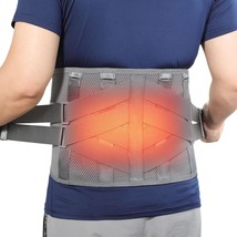 Back Support Brace with Heating for Lower Back Pain Relief Heated Lumbar... - $92.84