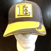 Vintage Trucker Hat Mens Black Yellow Cap Leonard Truck &amp; Trailer Ohio USA - $6.44