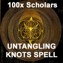 100X 7 Scholars Untangling Knots Resolve Problems Secret Magick Ring Pendant - £78.82 GBP