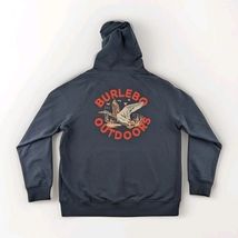 Burlebo Hoodie Men Large Old School Duck Hunt Graphic Pullover Outdoors ... - $48.75