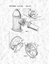 Coupling for Fire Hydrant-fire Hose Connection Patent Print - Gunmetal - £6.34 GBP+