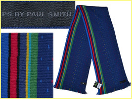 PAUL SMITH Sciarpa Uomo 100% Lana *QUI CON SCONTO* PS40 T0G - £91.26 GBP