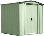 Arrow Sheds 6&#39; x 7&#39; Outdoor Steel Storage Shed, Green - $918.99