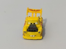 Disney Cars DISNEY STORE 1:43 SCALE Diecast - HOT ROD FUNNY CAR YELLOW M... - £19.03 GBP