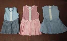 Vintage Girls &quot;Midget Doll&quot; Dresses Talon zipper sz 3 or 4 new - $402.62 MXN