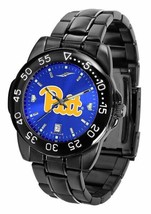 Pitt Panthers Licensed Ncaa Men Fantom Anochrome Watch and  Blue Wallet - £72.14 GBP