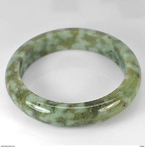 Beautiful Earth Mined Jade Bangle. Dimensions As Seen in Second Picture. - $95.99