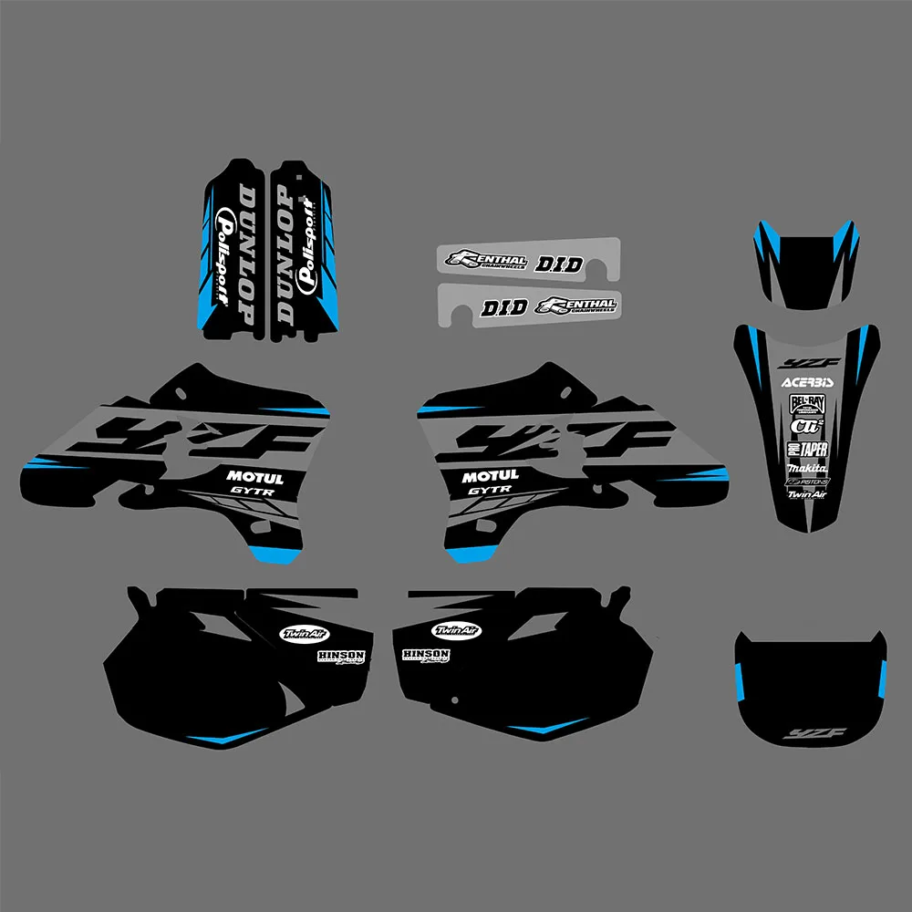 Motocross Team Graphics Background Decal Sticker Kits   YZ250F YZ450F YZF 250 45 - $261.70