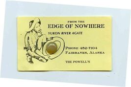 Yukon River Agate on Edge of Nowhere Business Card Fairbanks Alaska - $17.82