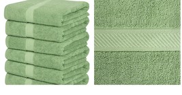 Towels Pack of 6 Cotton Bath Towels 24x48&quot; Pool Gym Towels Bathroom Acce... - £64.73 GBP+