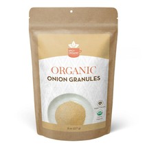 Organic Onion Granules (8 OZ) - Culinary Granulated Onion With Strong Fl... - $7.90