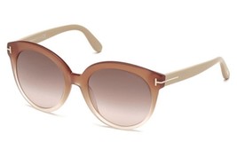 Tom Ford Monica Pink Beige TF429 74F 54-20-140 Oversized Sunglasses - $380.00