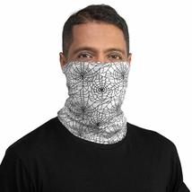 Spider Web Style White Breathable Washable Neck Gaiter - £19.10 GBP