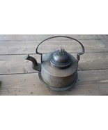 Heavily Worn Antique Copper Tea Kettle Pot 9 x 6 inches - £80.37 GBP
