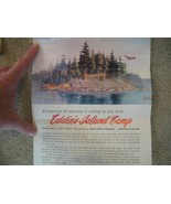 RARE Vintage Les Kouba Advertisement Print Eddie&#39;s Island Camp Ontario T... - $1,566.18 MXN
