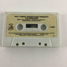 Walt Disney Songs Cassette Tape Songs From The Rescuers Movie Vintage 1980s - $17.77