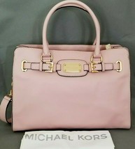 Michael Kors Hamilton Leather Large Blossom Pink Tote Bag Tech Friendly Nwt! - £165.24 GBP