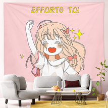 Anime Sailor Moon Tapestry Manga Pink Tapestry ​Cute Kawaii Tapestry Décor 50x60 - £17.27 GBP