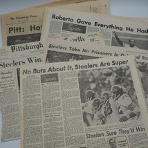 Newspaper Clipping Lot Pittsburgh Press Post Gazette 1970&#39;s Sports Cleme... - $39.59