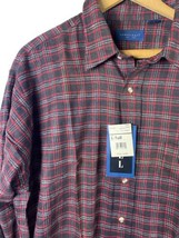 Towncraft Flannel Shirt Size Large Tall LT Mens NEW Button Down Plaid Lo... - £44.56 GBP
