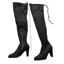 Catherine Malandrino Monarch Heeled Over The Knee Boots 8.5 Black New - £47.10 GBP