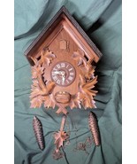 Vintage Cuckoo Clock Made in Germany ~ 13” Tall X 9.5” Wide - £126.62 GBP