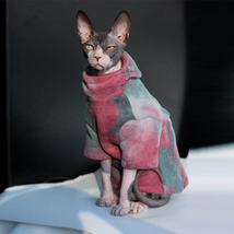 Cozy Pet Lovers&#39; Tie-Dye Hooded Sweater For Autumn And Winter - £17.54 GBP