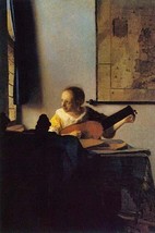 According to the Player by Johannes Vermeer - Art Print - £17.37 GBP+