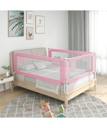 Toddler Safety Bed Rail Pink 160x25 cm Fabric - £30.95 GBP