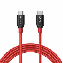 Anker USB C Cable, New Nylon USB C to USB C Cable (6ft, 2Pack) 60W USB C Charger - £20.65 GBP+