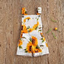 NEW Sunflower Girls Shortalls Overalls Romper Jumpsuit - £6.89 GBP