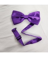 Bow Tie Men&#39;s Bowtie Purple Satin - £10.82 GBP
