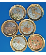 Placa de metal vintage Pájaros Flores Cloison... - $72.25