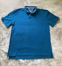 Tommy Hilfiger Classic Fit Polo  Shirt Men&#39;s 3XL XXXL Short Sleeve Blue ... - £12.26 GBP