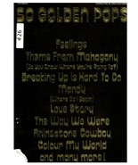 50 Golden Pops Sheet Music Song Book  1977  #026 - £11.81 GBP