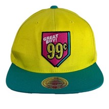 Mitchell &amp; Ness Arizona Iced Tea Great Buy 99 Cents Hat Cap Yellow Green OS - £18.05 GBP