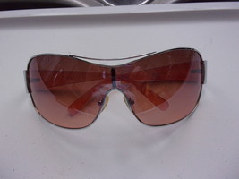 Vintage Large Amber Lens Silver Frame Sunglasses 1990’s - $6.83 CAD
